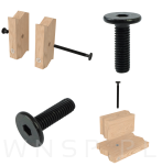 M6 X 20 mm metryczny na imbus 4 mm, czarny - 5