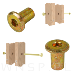 M6 x 15 MM, Nakrętka ericsona, ocynk żółty - 4