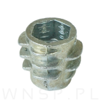 Mufa wkręcana M6 x 10 mm, do płyty meblowej lub drewna - 4