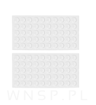 Odbojniki silikonowe samoprzylepne do drzwi mebli szuflad nóżki fi 7 x 1,5 mm - 4