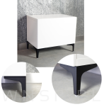 Nogi meblowe do komody szafki loft 17 cm zestaw z wkrętami - 3