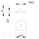 Zaślepki drewniane z bolcem Ø17 mm Dąb - 8