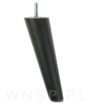 Zestaw nóżki skośne 15 CM, czarne, ze szpilką M8 X 25 MM + Blachy - 9