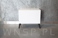 Zestaw nóżki skośne 15 CM, czarne, ze szpilką M8 X 25 MM + Blachy - 2