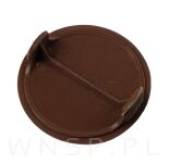 Zaślepka tworzywowa Ø40 mm - na 2 skrzydła brąz - 2