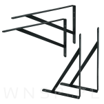 Mocne wsporniki do półki ściennej ze wzmocnieniem, 50 x 33 cm - 7