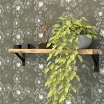 Mocne wsporniki do półki ściennej ze wzmocnieniem, 50 x 33 cm - 5