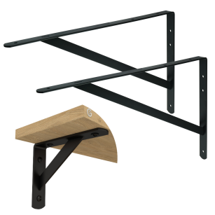 Wspornik do półki ściennej ze wzmocnieniem, 500 x 330 x 29 mm