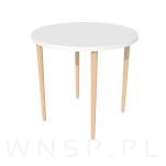 Zestaw 4x Noga meblowa do stołu 73,9 cm, dąb, surowa - 4