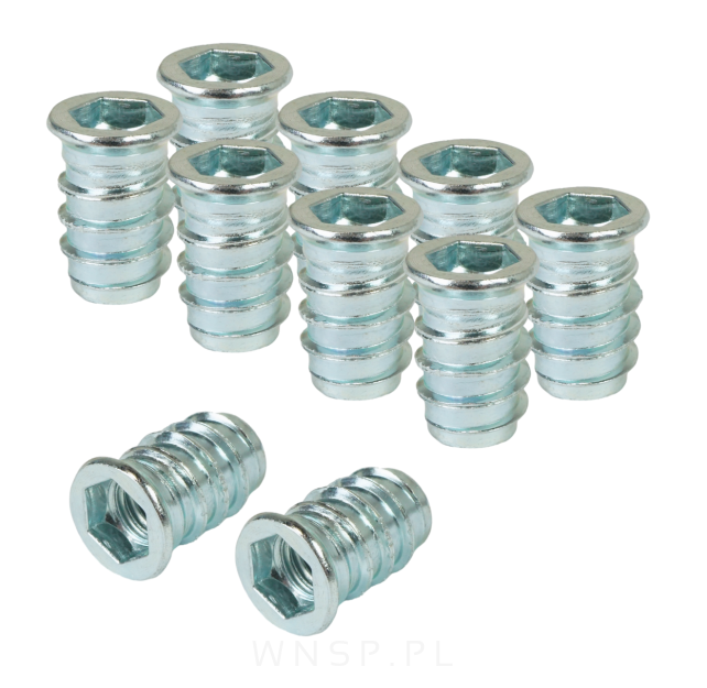 M8 X 20 mm - Mufa wkręcana do drewna