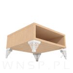 Noga meblowa Koła 13 cm, biała - 7