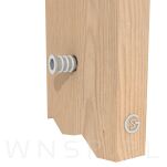 M6 X 10 mm - Mufa wkręcana z kołnierzem do drewna - 8