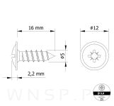 Wkręty 5,0 X 16 mm podkładkowy do drewna - 2