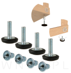 Regulator, stopka meblowa M6 X 25 mm z mufą wbijaną M6 - 4