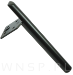 Noga stalowa PIN 20 CM, z blachą montażową, czarna - 6