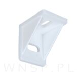 Kątownik wewnętrzny 25 x 30 mm, tworzywowy otwory fasolkowe, biały - 2