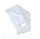 Kątownik wewnętrzny 25 x 30 mm, tworzywowy otwory fasolkowe, biały - 3