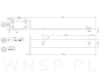 Zestaw 4 nowoczesnych wsporników do półki meblowej 310 mm, czarne - 2