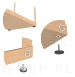 M6 X 14 mm - wbijana wpustka, mufa do drewna - 7