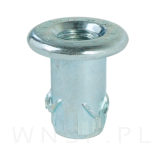 M6 X 14 mm - wbijana wpustka, mufa do drewna - 6