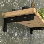 Mocne wsporniki do szafki [L+P], półki ściennej, konsoli wiszącej 320 x 100 x 40 mm - 7