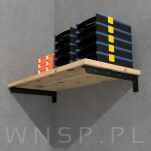 Mocne wsporniki do szafki [L+P], półki ściennej, konsoli wiszącej 320 x 100 x 40 mm - 11