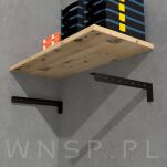Mocne wsporniki do szafki [L+P], półki ściennej, konsoli wiszącej 320 x 100 x 40 mm - 9