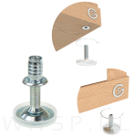 Stopka meblowa M8 X 40 mm z gniazdem do mebli - 5