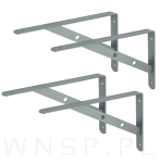 Wspornik 2 sztuki, konsola do półki ściennej, wiszącej 250 x 150 x 25 mm - 8