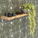 Wspornik 2 sztuki, konsola do półki ściennej, wiszącej 250 x 150 x 25 mm - 3