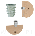 Mufa M10 X 20 mm- Nakrętka do drewna typ DC - 4