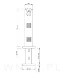 Regulator niewidoczny do mebli  Ø 12 X 61 mm - 8