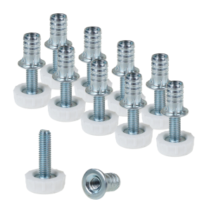 10x Stopki meblowe M6 x 20 mm z mufą wbijaną M6