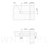 Śruby do łóżka, 10 kpl. zestaw montażowy wkręty, śruby do montażu łóżeczka M6 x 60 mm - 4