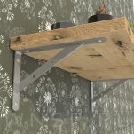 Wspornik, konsola do półki ściennej, wiszącej 150 x 125 x 29 mm - 5