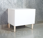 4x Noga bukowa prosta UNIQ 15 CM z blachą montażową - 7