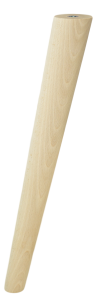 Noga bukowa skośna, stożek 45 cm, surowa