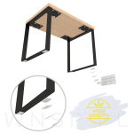Podkładki filcowe  25 X 25 biały (80 szt.) - 3