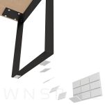 Podkładki filcowe  25 X 25 biały (80 szt.) - 4