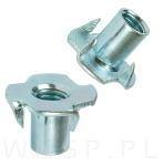 Nakrętka pazurkowa M8 x 15 mm, kłowa stalowa 50 sztuk kotwa wbijana do drewna - 4