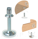 Stopka meblowa M10 X 100 mm z gniazdem do mebli - 5