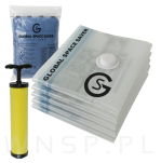 WORKI PRÓŻNIOWE 80 x 60 CM ZESTAW 5 SZTUK + POMPKA GRATIS, NA UBRANIA, KOCE, POŚCIEL DO SZAFY, GARAŻU, PIWNICY, NA STRYCH MOCNE GRUBE - 8