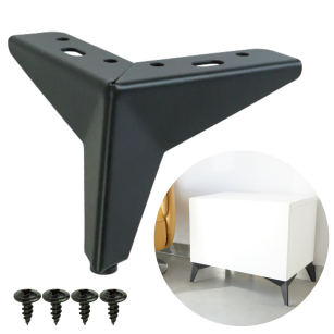 Noga meblowa GWIAZDA 10,5 cm, czarny mat