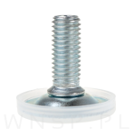 Regulator, nóżka, stopka meblowa M8 X 34 mm - 2