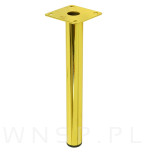 Nogi stalowe okrągłe 22,6 cm, zestaw nóg z wkrętami, złote - 8