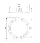 Zaślepka tworzywowa Ø35 mm - na 2 skrzydła biała - 2