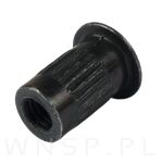 M4 X 10 mm, nakrętka Ericsona, bez nacięcia, ocynk czarny - 10
