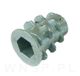 M4 X 10 mm - Nakrętka mufa do drewna typ DC - 5