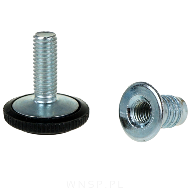 Regulator, stopka meblowa M10 X 25 z mufą wbijaną M10