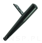 Noga stalowa PIN 15 CM, z blachą montażową, czarna - 3